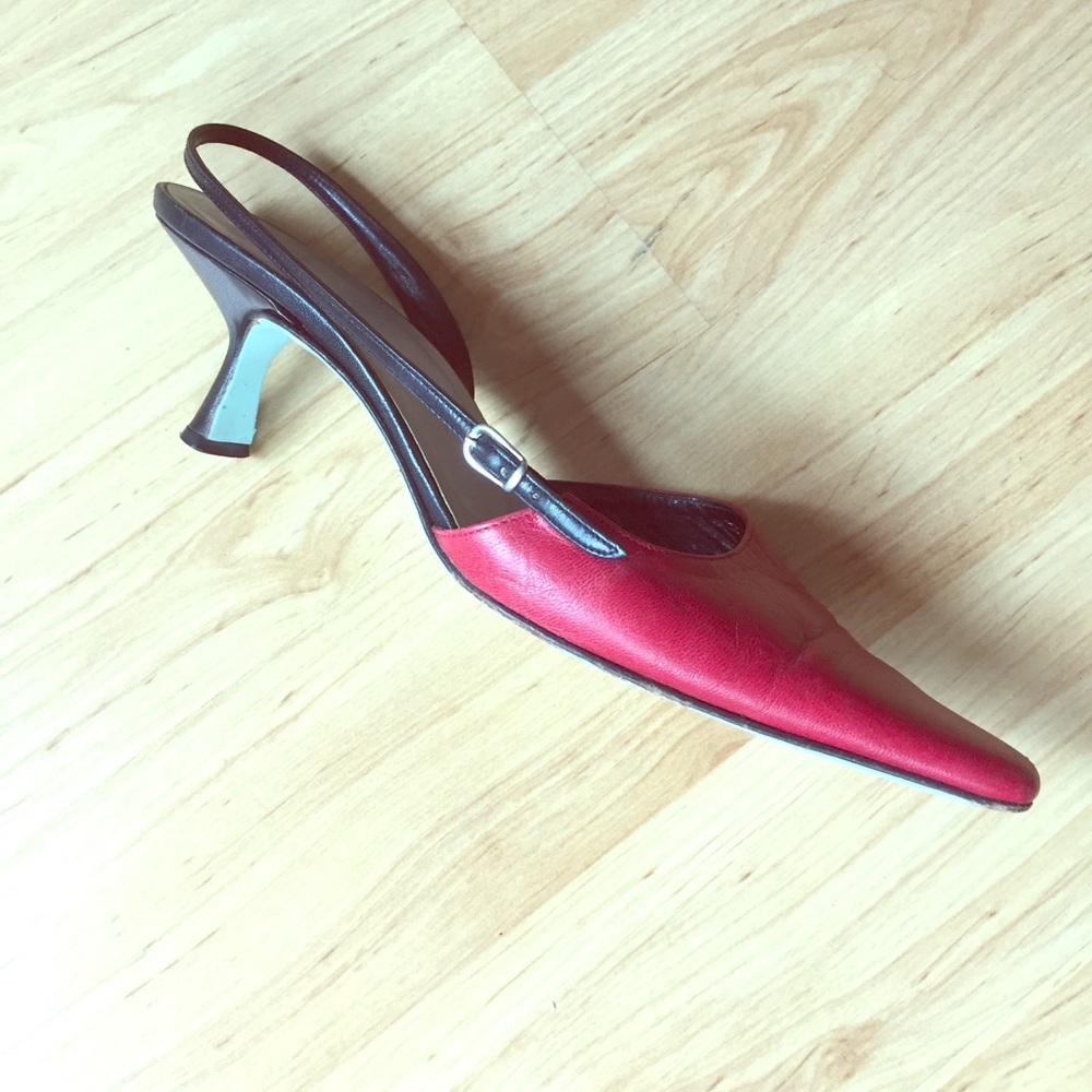Cynthia Rowley Red Slingbacks